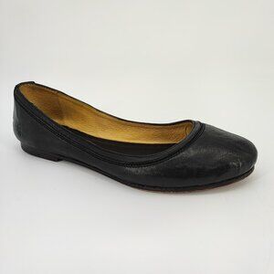 Frye Carson Women's Size 8B US Leather Black Ballet Flats Casual 3472126